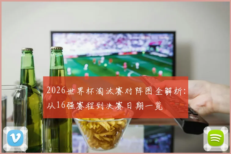 2026世界杯淘汰赛对阵图全解析:从16强赛程到决赛日期一览
